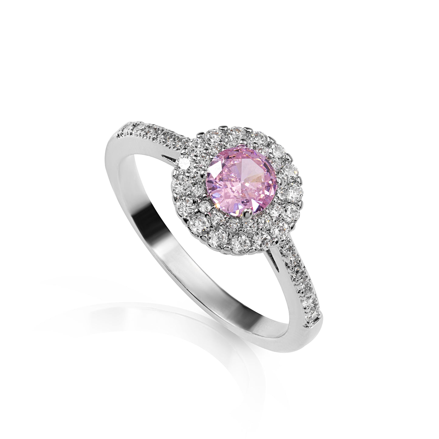 Radiant Halo Round Ring